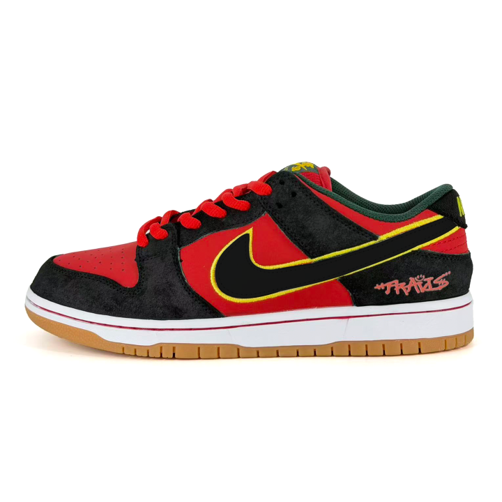 Nike Nike Dunk SB Cherries Cushioning Abrasion Resistant Low top Skateboard Shoes Men's Red Black