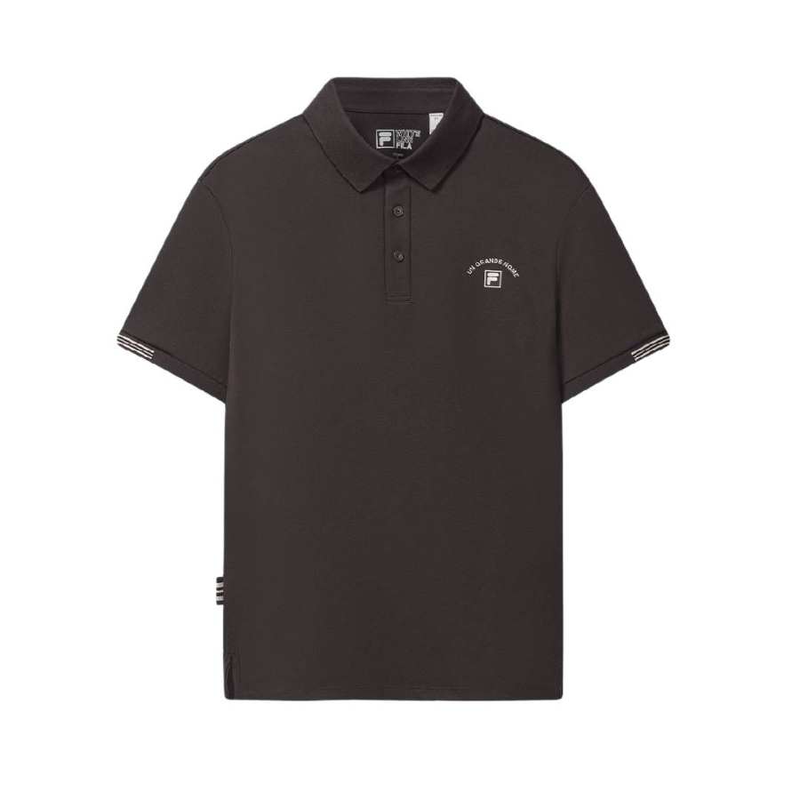 FILA Heritage Polo Shirts Men's Cherry Burgundy Polo Collar Moderate