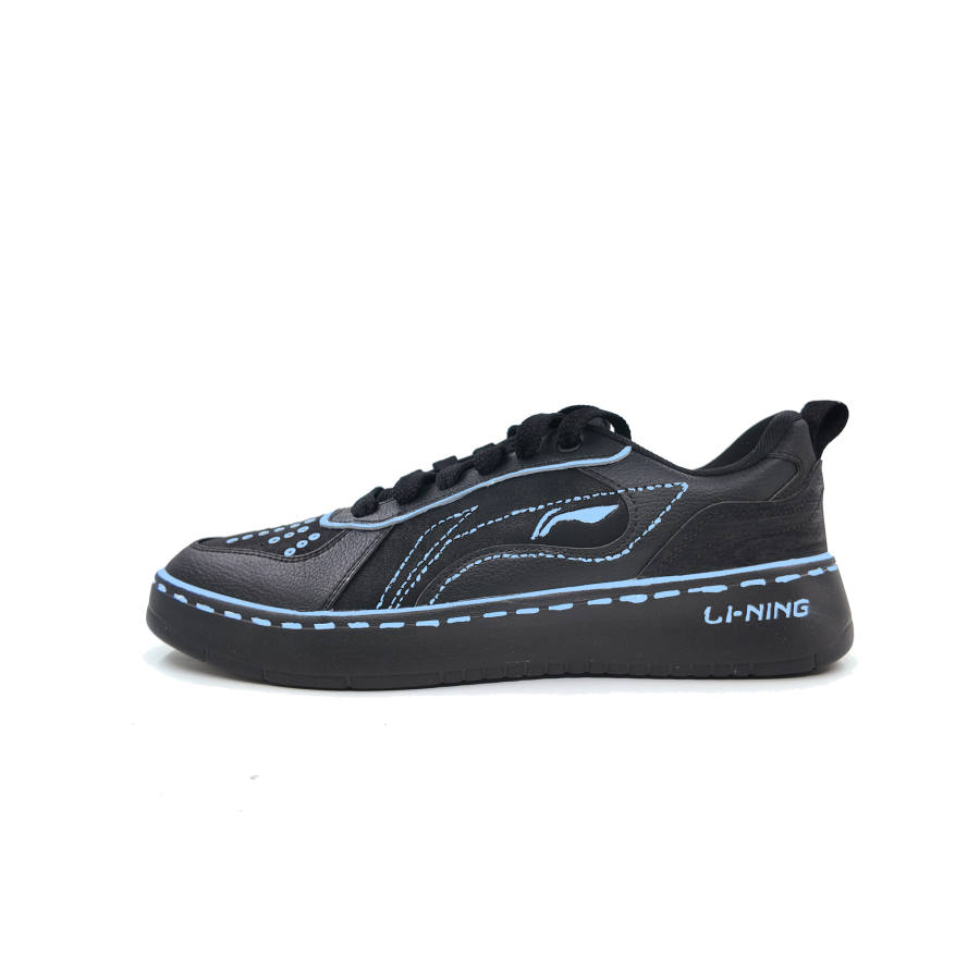 Li-Ning Li Ning Wheat Age Skateboard Shoes Men's Low Top Black Blue Multicolor