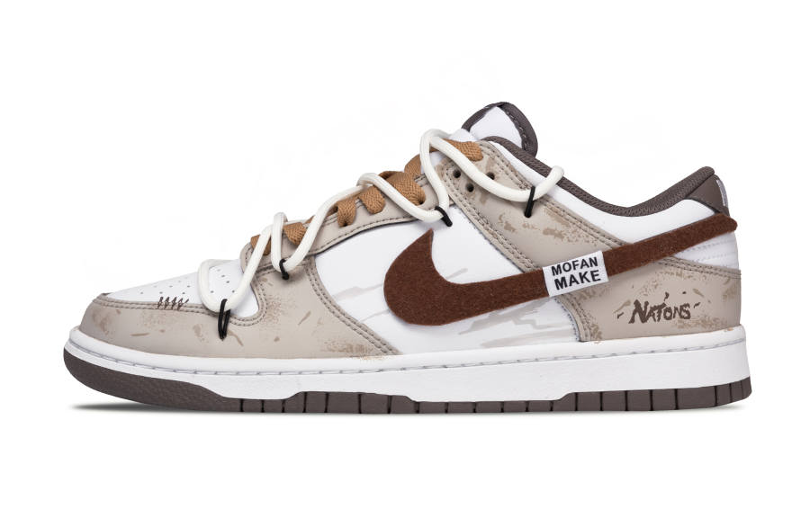Nike Nike Dunk Abrasion Resistant Low top Skateboard Shoes Men's Brown