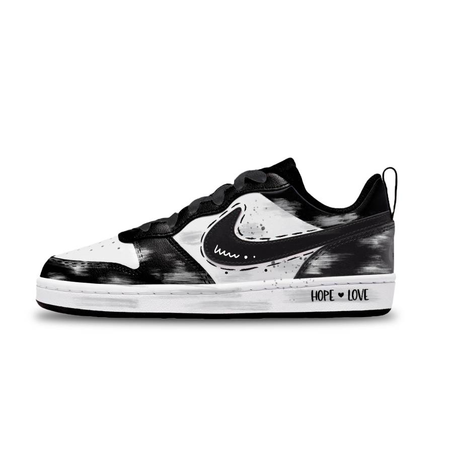 Nike Nike Court Borough Leather Abrasion Resistant Abrasion Resistant Low top Kids' Skateboarding Shoes Unisex