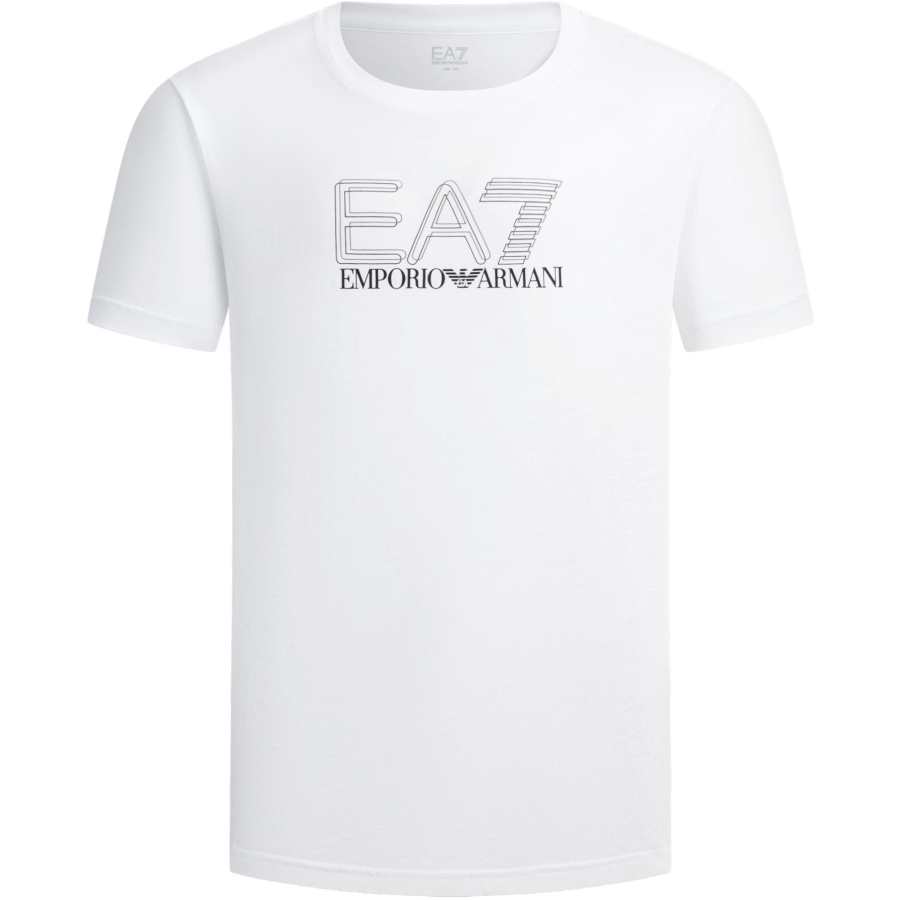 EMPORIO ARMANI T Shirts Men's White Crew Neck Thin Straight Fit