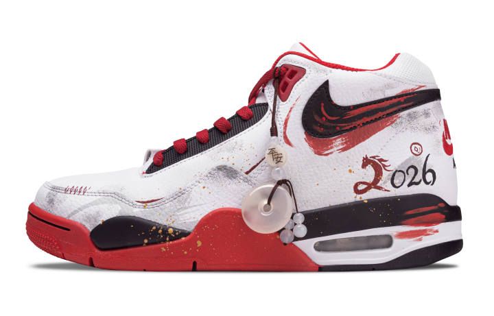 Nike Nike Flight Legacy Galloping Prosperity Cushioning Height Increasing Slip Resistant Mid top Vintage Basketball Shoes
