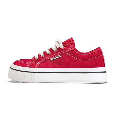 DD&OO Coverage Abrasion Resistant Lightweight Breathable Low top Skateboard Shoes Women's Red