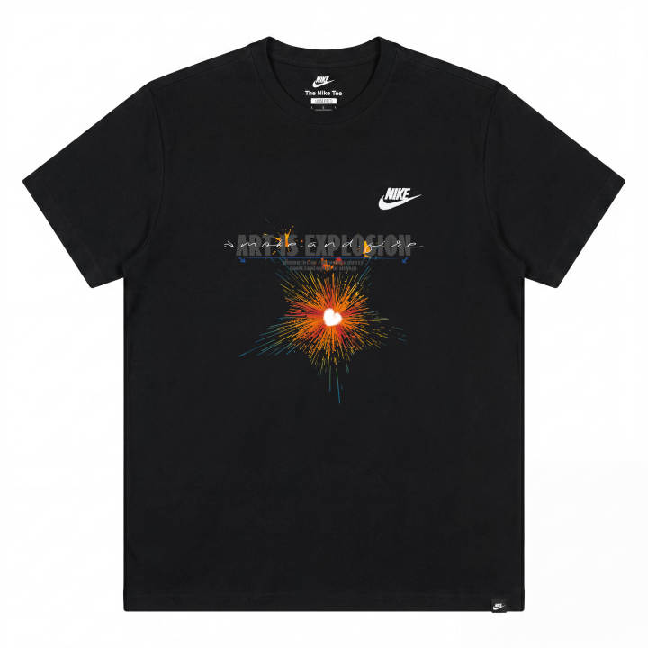 Nike Nike Sportswear T Shirts Unisex Black Crew Neck Moderate