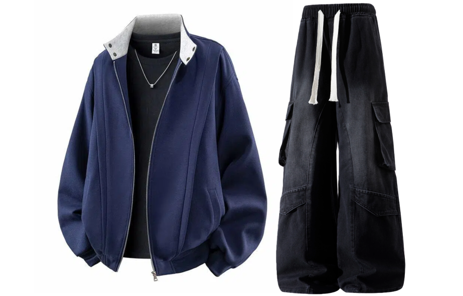 GWAF Casual Sportswear Unisex Stand Collar Moderate
