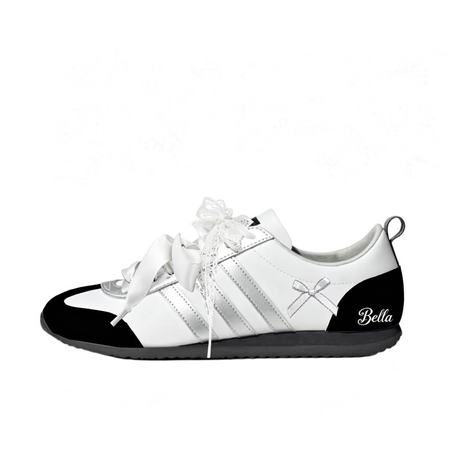 Adidas Adidas VS JOG 2.0 German Army Trainers Unisex Low Top White & Black & Multicolor & Silver & Decoration