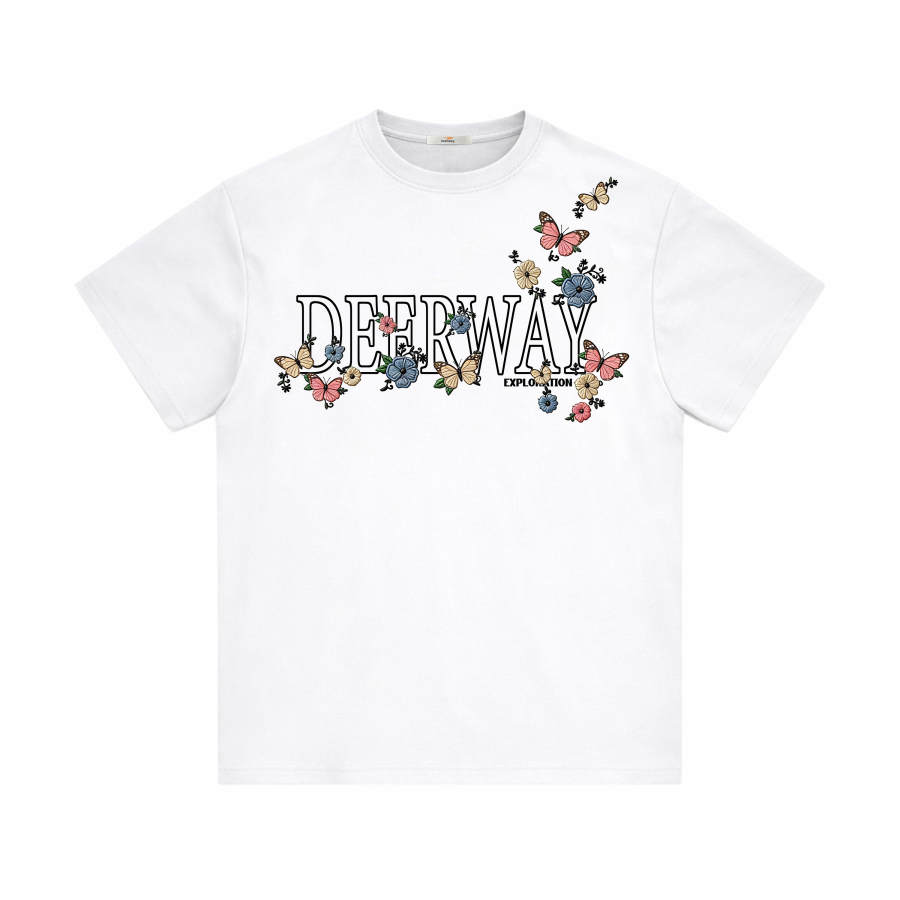 DEERWAY T Shirts Unisex Crew Neck Moderate Straight Fit