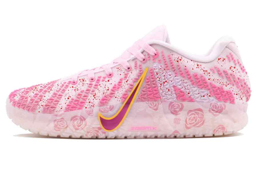 Nike Nike Ja Morant 3 EP Cushioning Abrasion Resistant Cushioning, Wear Resistant Low top Basketball Shoes Men's White Pink