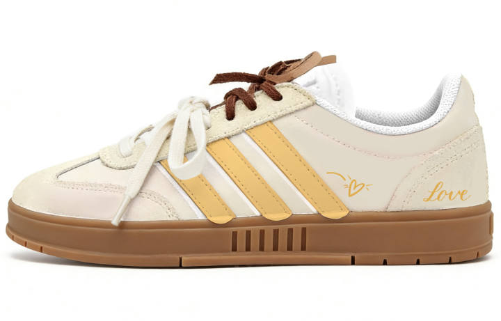 Adidas Adidas Gradas Li Ba, Fragrant Lime Steamed Bun Leather Abrasion Resistant Slip Resistant Low top Skateboard Shoes