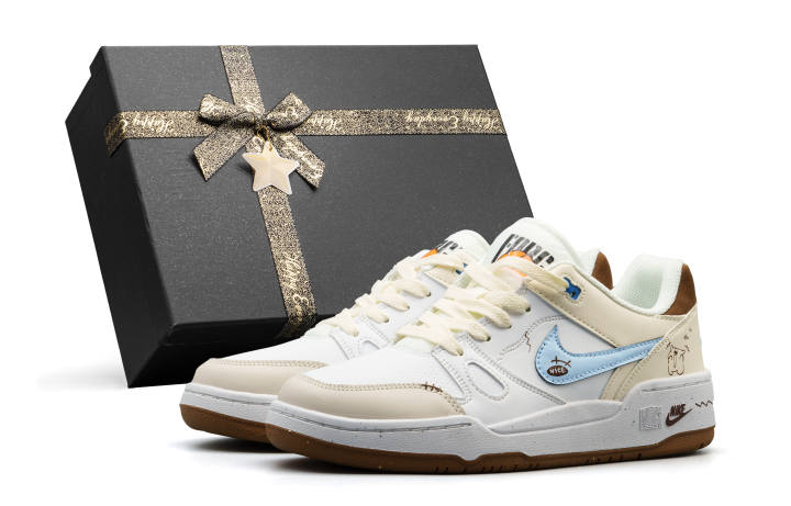 Nike Nike Full Force Low top Skateboard Shoes Men's Blue Box