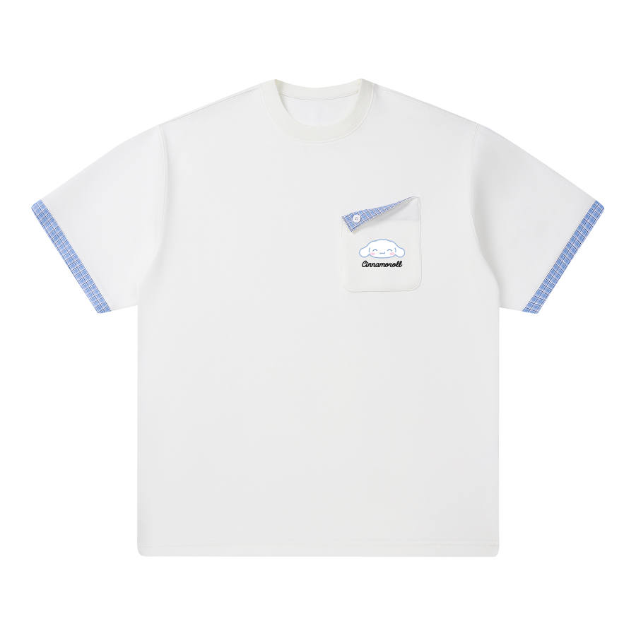 Sanrio Cinnamoroll T Shirts Unisex Crew Neck Thin Straight Fit