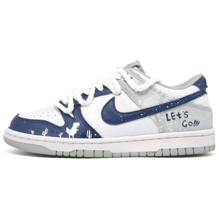 Nike Nike Dunk Low top Skateboard Shoes Unisex Blue White