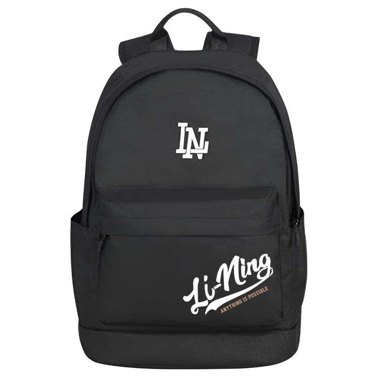 Li-Ning Li Ning Polyester Backpack Unisex Black