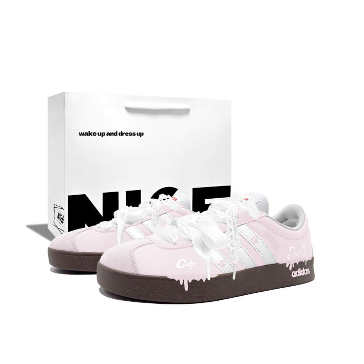 Adidas Adidas VL COURT 2.0 Skateboard Shoes Unisex Low Top White