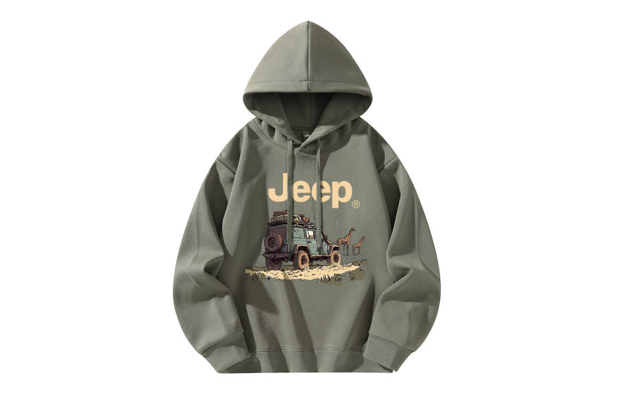 Jeep Sweatshirts Unisex Hooded Moderate Heavyweight