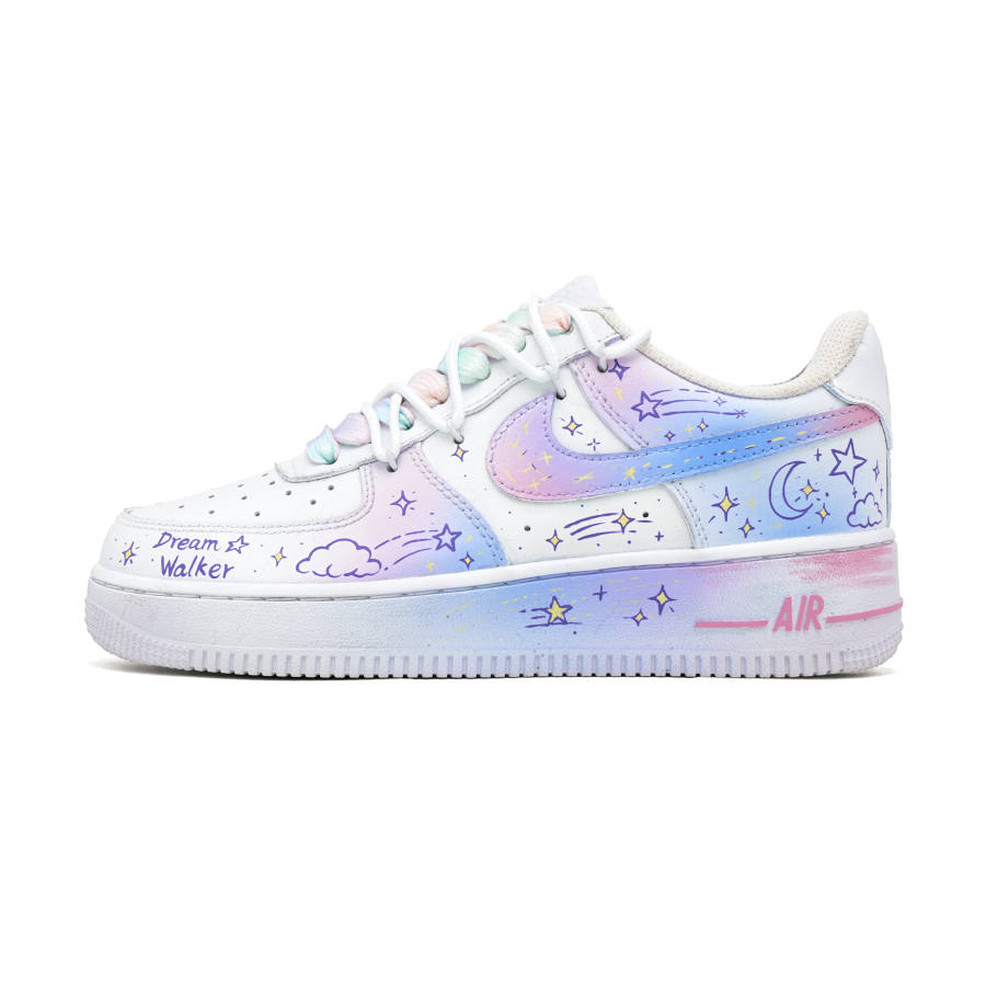 Nike Nike Air Force 1 Skateboard Shoes Unisex Low Top White/Pink/Purple