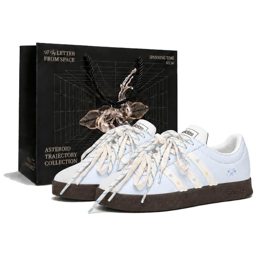 Adidas Adidas Vl Court Classic Skateboard Shoes Unisex Low Top Blue White