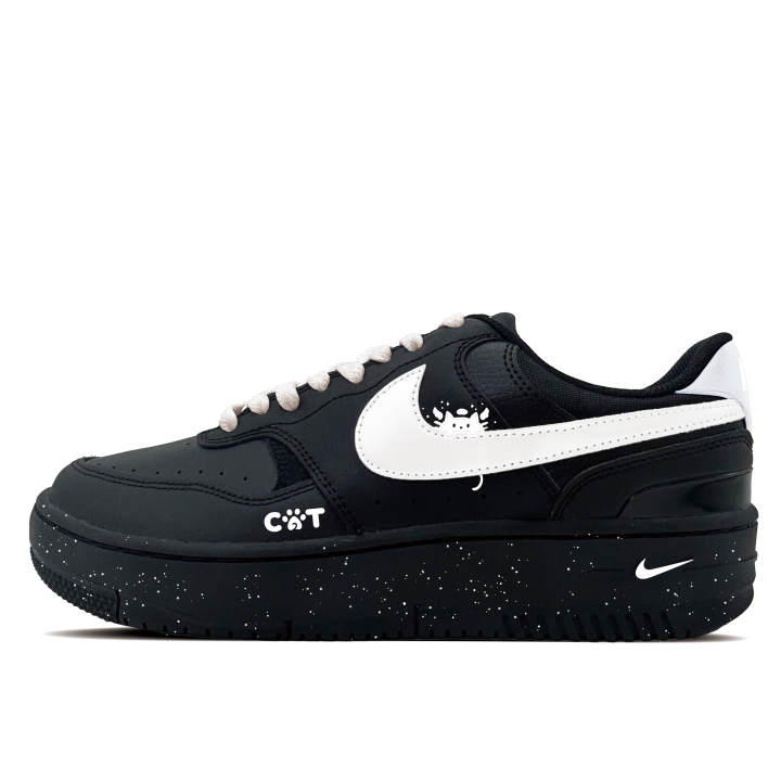 Nike Nike Gamma Force Angel Kitten Synthetic Leather Abrasion Resistant Low top Skateboard Shoes Women's Black