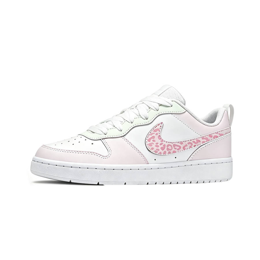 Nike Nike Court Borough Skateboard Shoes Unisex Low Top White, Pink