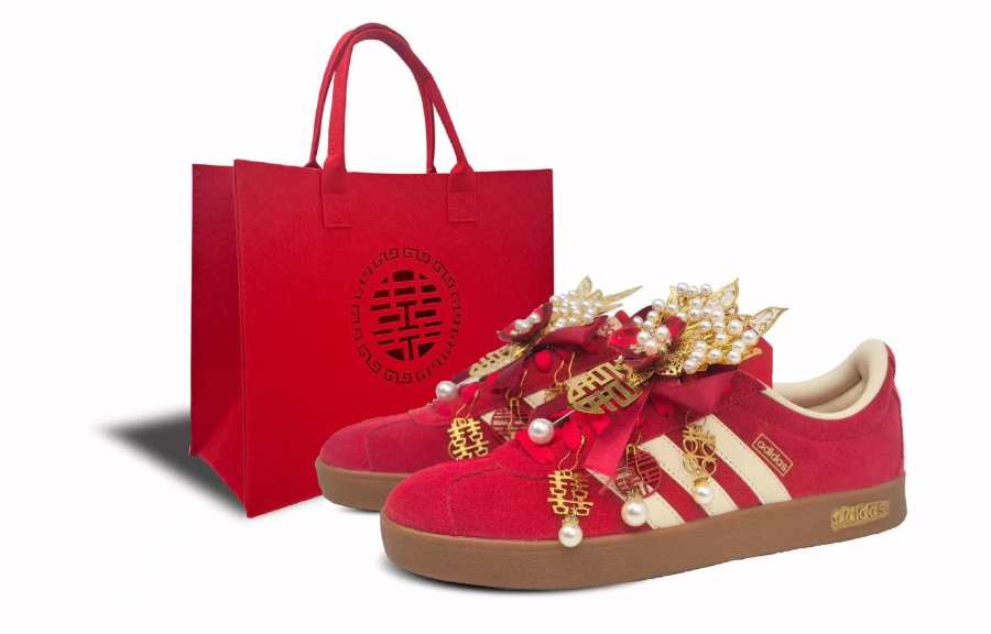 Adidas Adidas Vl Court Classic Suede Abrasion Resistant Abrasion Resistant Low top Skateboard Shoes Unisex