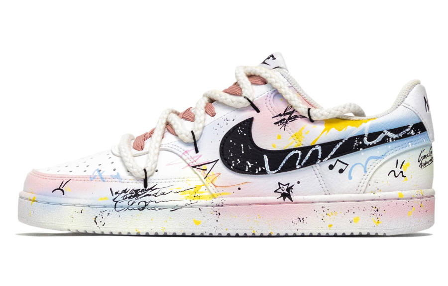 Nike Nike Court Vision 1 Firework Rhyme Low top Skateboard Shoes Men's