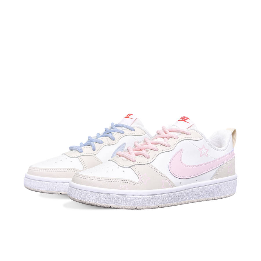 Nike Nike Court Borough Star Milk Candy Abrasion Resistant Abrasion Resistant Low top Skateboard Shoes Women's Blue Pink