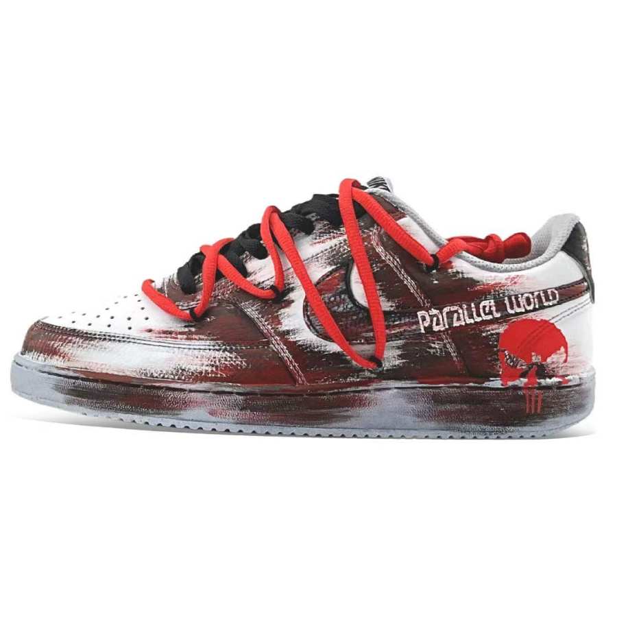 Nike Nike Court Vision 1 Skateboard Shoes Men's Low Top Black/Red/Gray