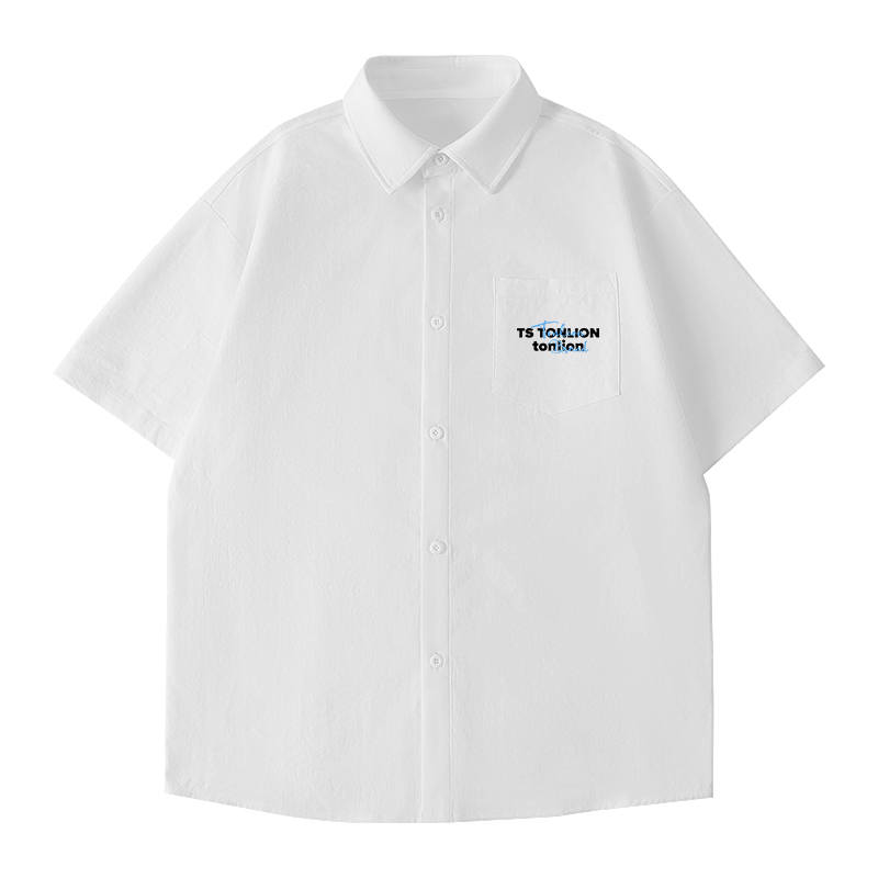 Tonlion Shirts Unisex Lapel Thin Other