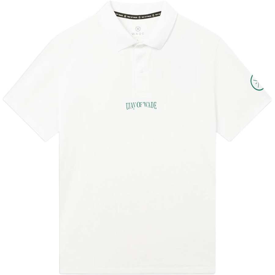 Li-Ning Li Ning Polo Shirts Men's White Polo Collar Moderate Straight Fit
