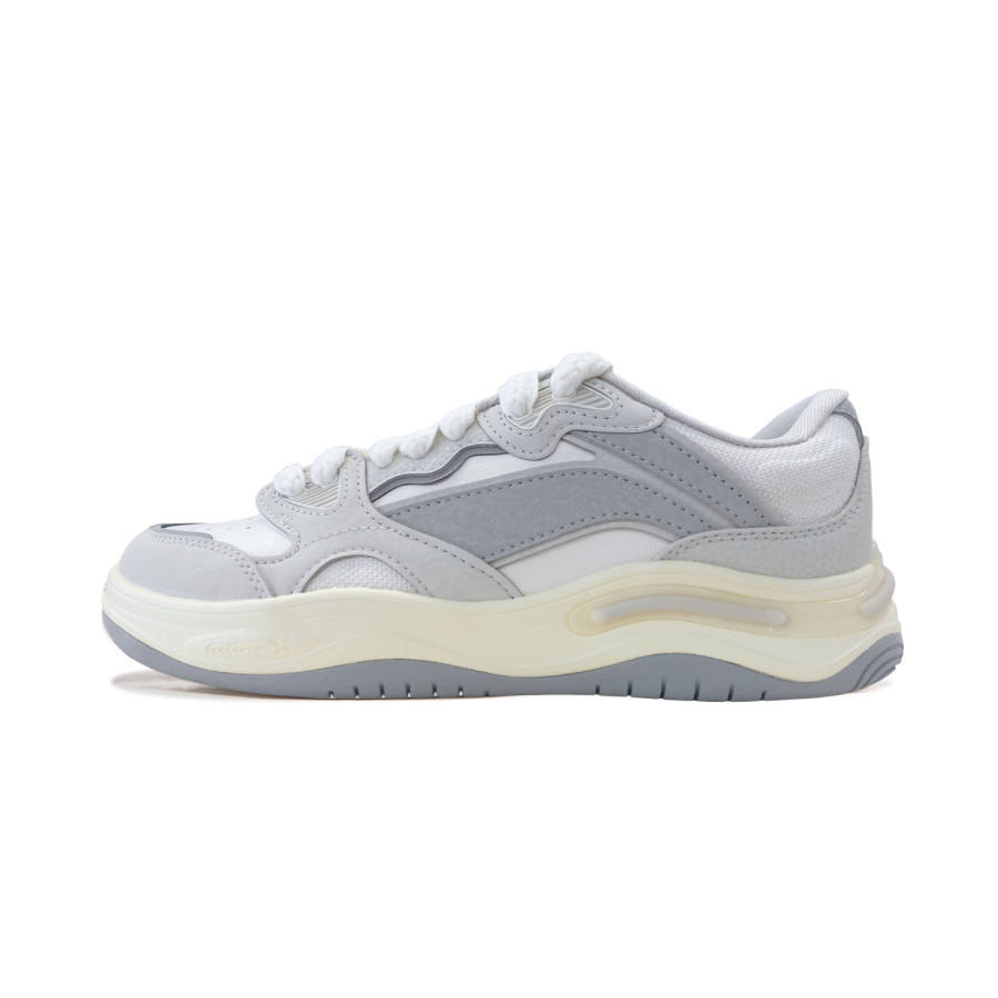 Li-Ning Li Ning Skateboard Shoes Women's Low Top Light Gray & Ecru