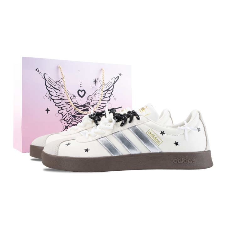 Adidas Adidas VL COURT 2.0 German Army Trainers Unisex Low Top White/Silver