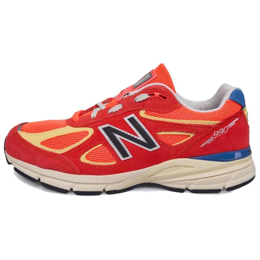New Balance New Balance NB 990 V4 Casual Running Shoes Unisex Red Orange