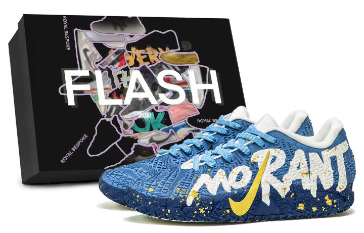 Nike Nike Ja Morant 3 Shock Wave Abrasion Resistant Low top Basketball Shoes Men's Blue White