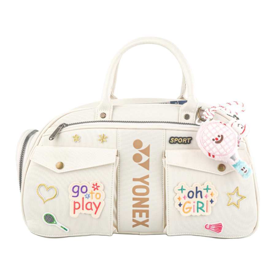 YONEX Fabric Gym Bag Women's Ecru