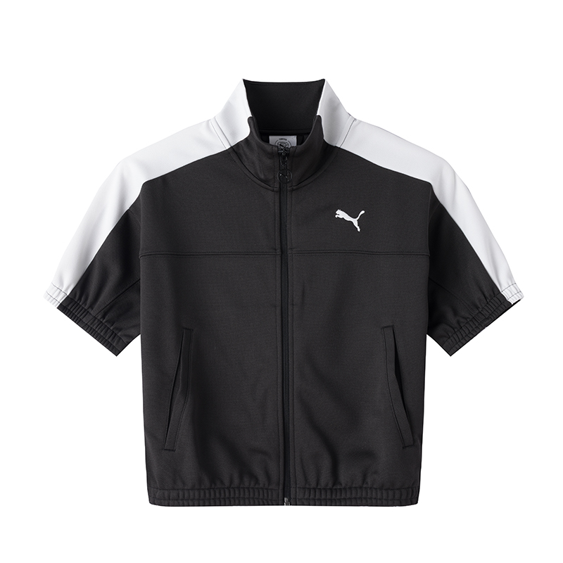 PUMA T7 Jackets Women's Black Stand Collar Moderate Other