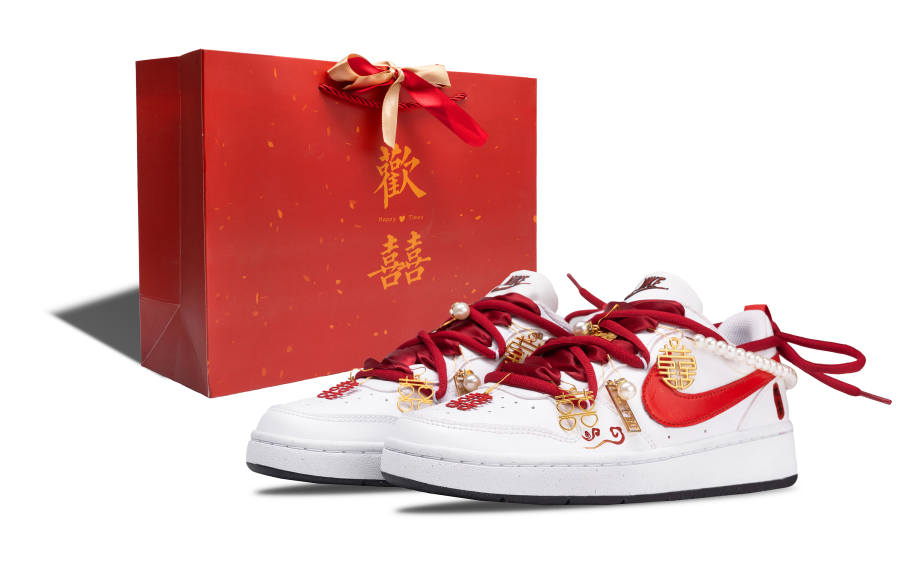 Nike Nike Court Borough Low top Skateboard Shoes Unisex Red
