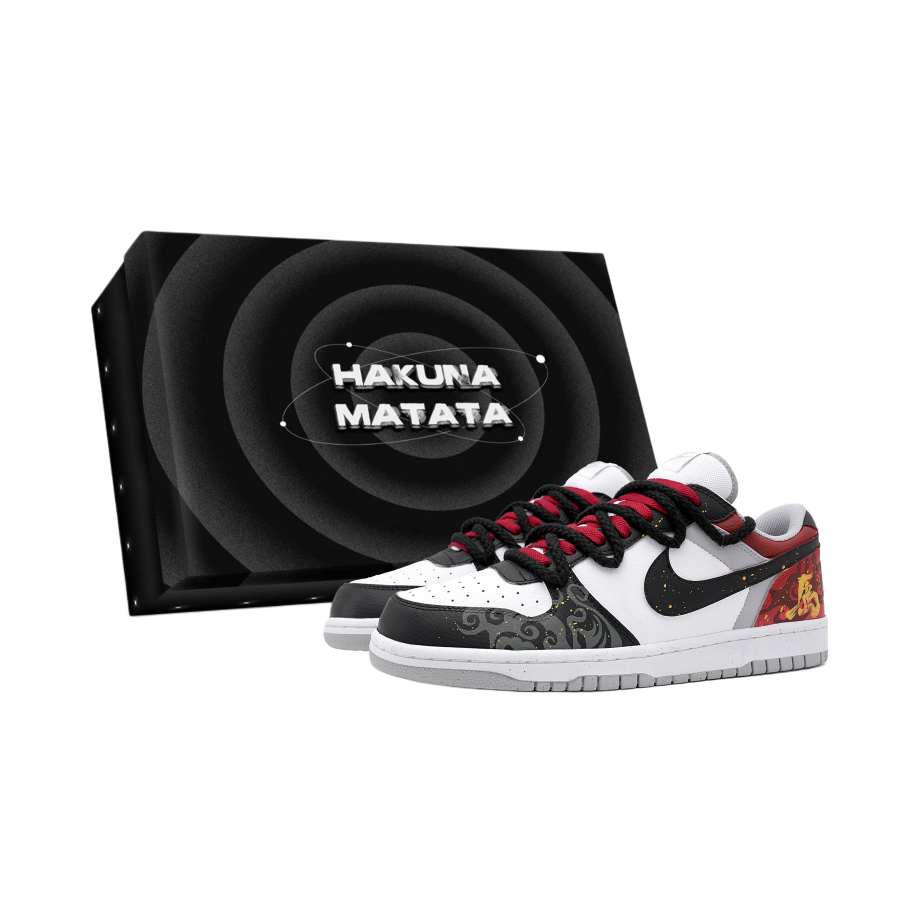 Nike Nike Big Year Of The Horse New Year Gift Box Edition Abrasion Resistant Breathable Low top Skateboard Shoes Men's