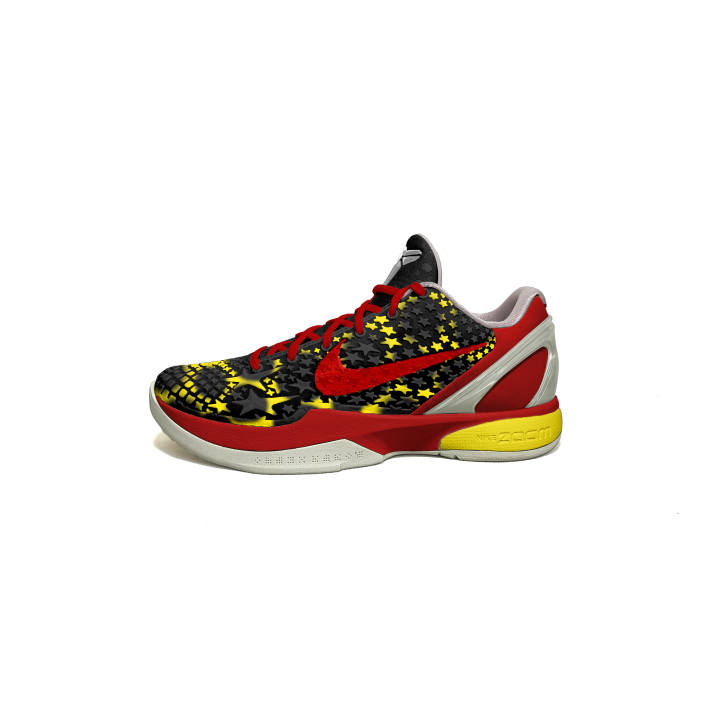 Nike Nike Zoom Kobe 6 Grip Low top Basketball Shoes Men's Black Red
