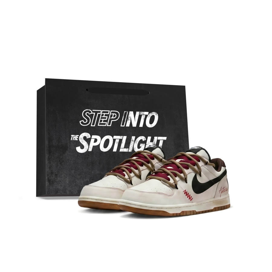 Nike Nike Big Coffee Brown Knight Slip Resistant, Abrasion Resistant, Breathable Low top Skateboard Shoes Unisex Black Brown