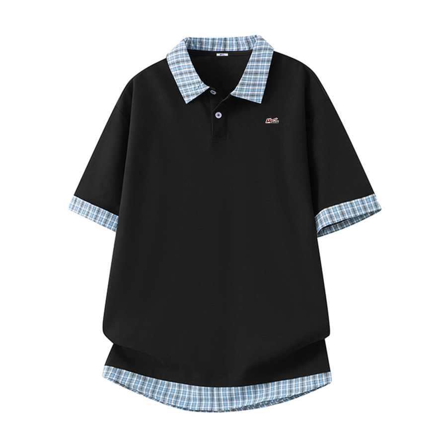 WARRIOR WARRIOR Polo Shirts Unisex Lapel Moderate Mock Two Piece