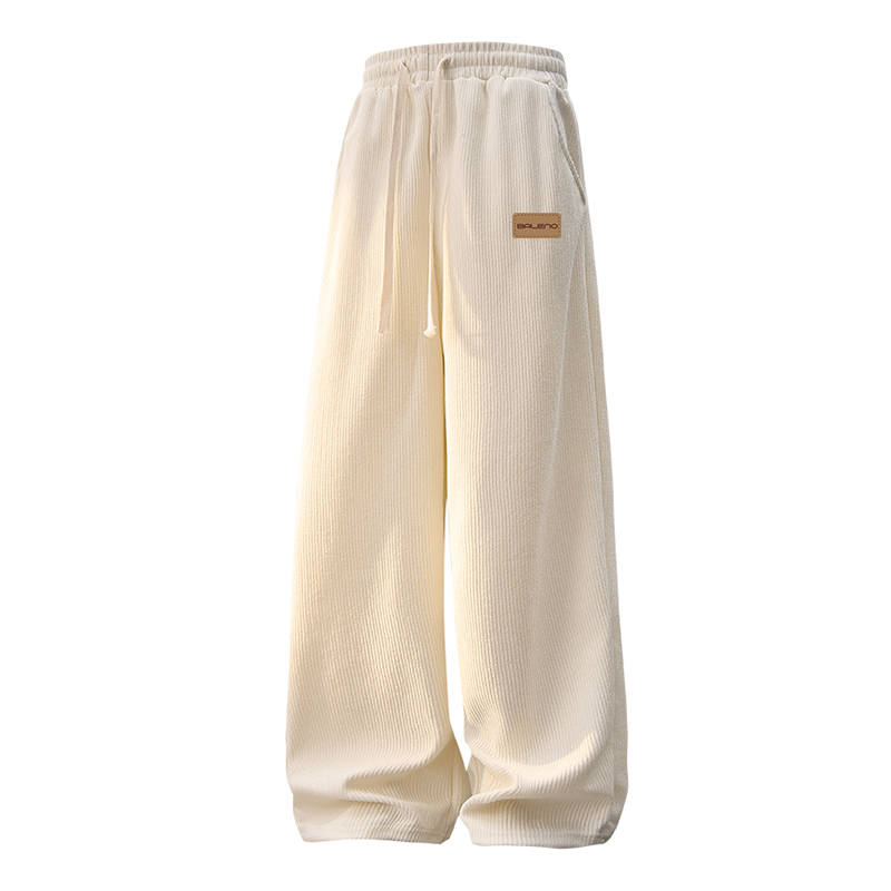 BALENO Casual Pants Unisex Thickened And Fleece Lined Straight Fit Pants