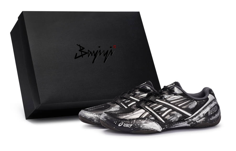 ASICS ASICS Hypersync Casual Shoes Unisex Low Top Black/Silver