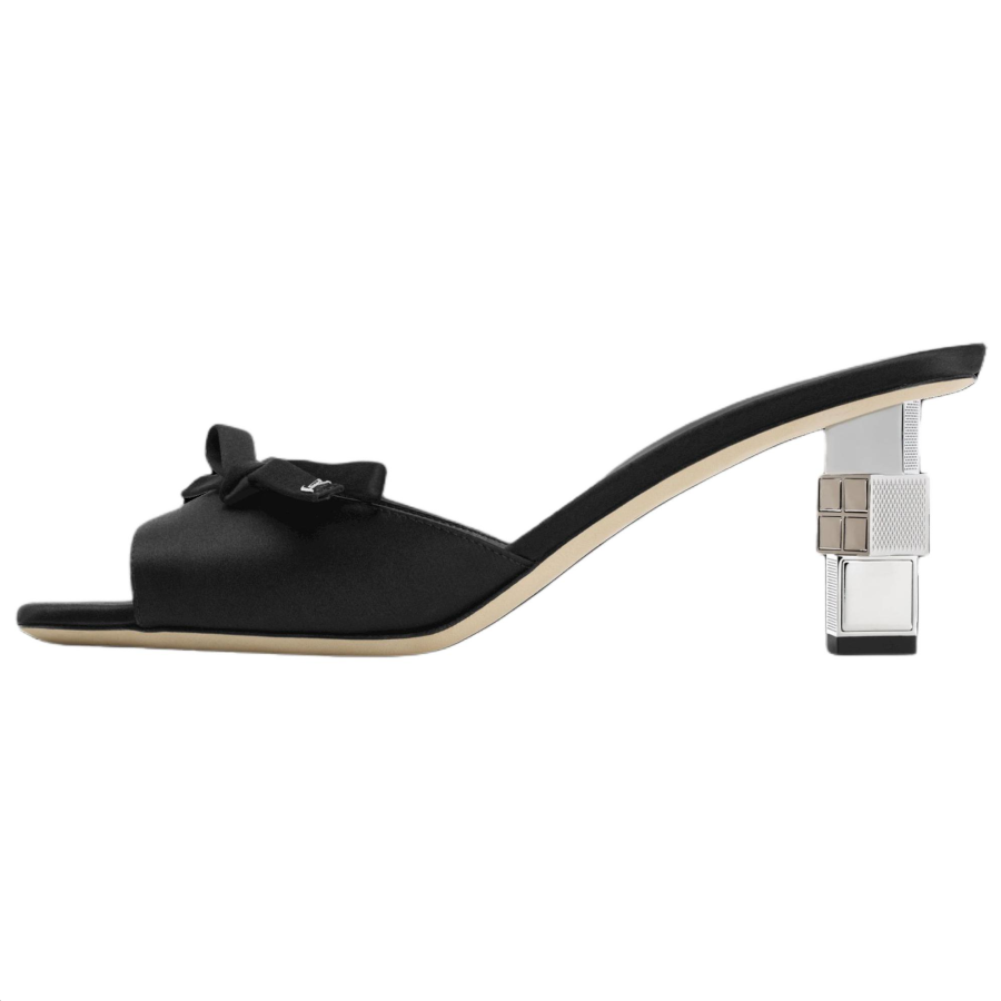 LOUIS VUITTON Slide Slippers Women's Black