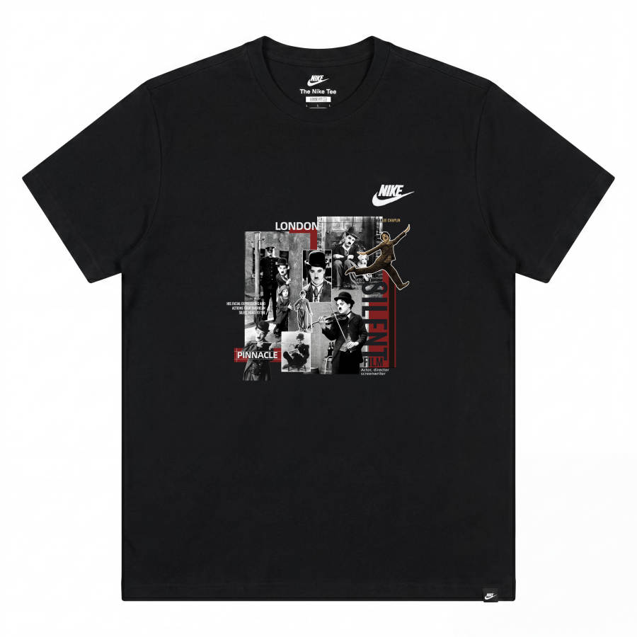 Nike Nike Sportswear T Shirts Unisex Black Crew Neck Moderate