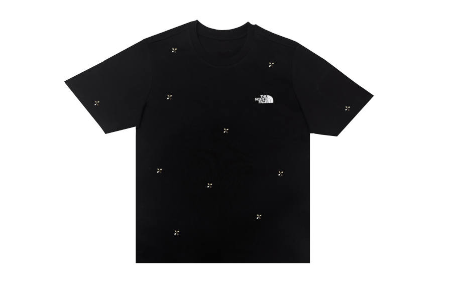 THE NORTH FACE Basic T Shirts Unisex Starry Sky Crew Neck Thin