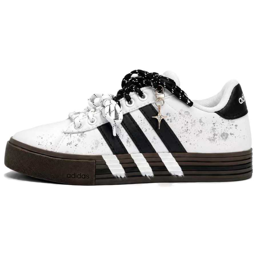 Adidas Adidas Daily 4.0 Slip Resistant Abrasion Resistant Skateboard Shoes Unisex White