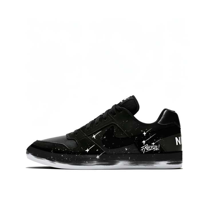 Nike Nike SB Delta Slip Resistant, Abrasion Resistant, Lightweight Low top Skateboard Shoes Unisex Black White