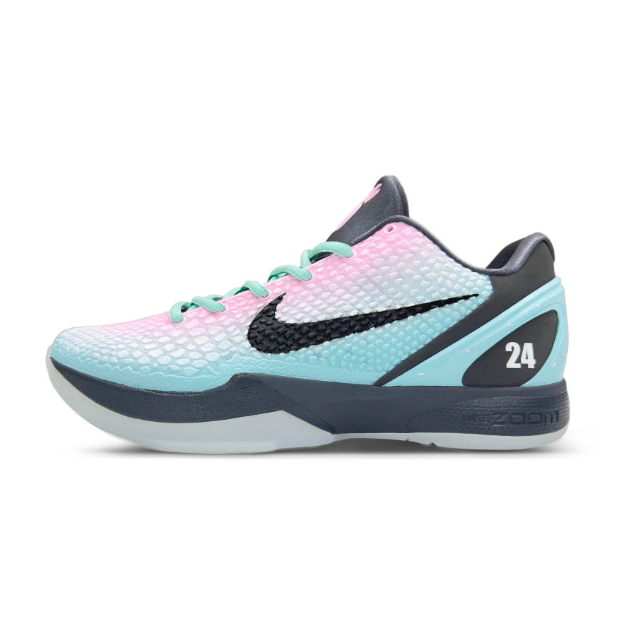 Nike Nike Zoom Kobe 6 Basketball Shoes Men's Low Top Pink/Cyan/Black