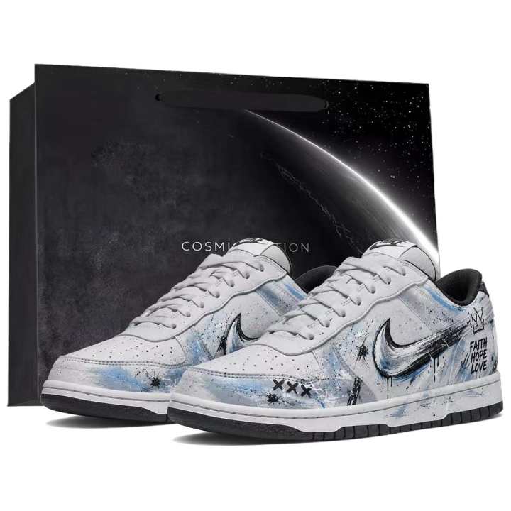 Nike Nike Big Skateboard Shoes Men's Low Top Gray Blue